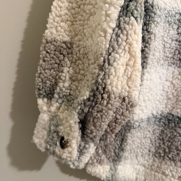 Perch by Blu Pepper Teddy Plaid Shirt Jacket - Picture 9 of 9